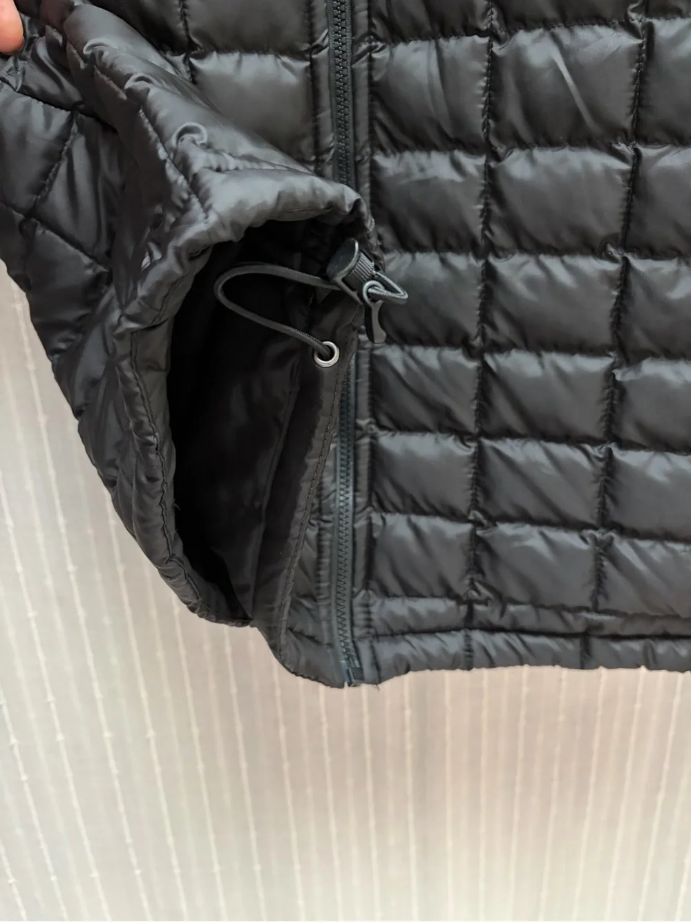 The North Face Mens Black ThermoBall Eco Quilted Full Zip Jacket Small S